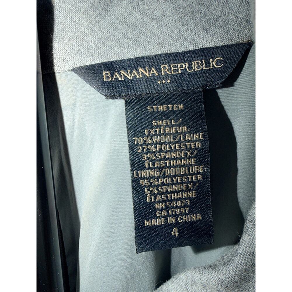 Banana Republic Wool Blend Gray Dress Mod 4 1963 - Picture 4 of 8